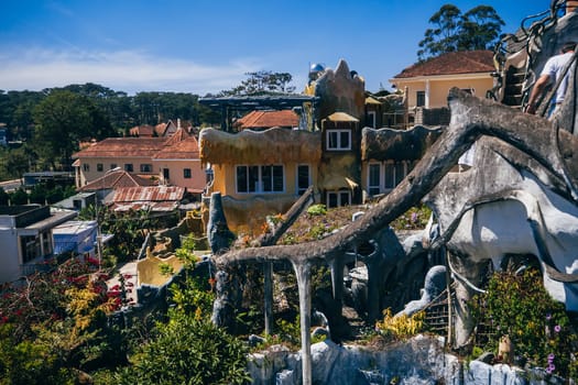 DA LAT, VIETNAM - MARCH 9, 2017: Hang Nga guesthouse, popularly known as the Crazy House. It is designed and constructed by Vietnamese woman architect Dang Viet Nga, in Dalat, Vietnam