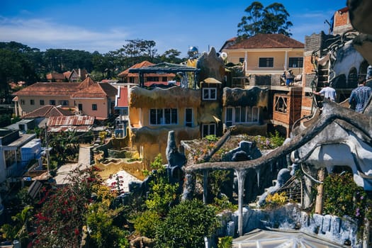 DA LAT, VIETNAM - MARCH 9, 2017: Hang Nga guesthouse, popularly known as the Crazy House. It is designed and constructed by Vietnamese woman architect Dang Viet Nga, in Dalat, Vietnam