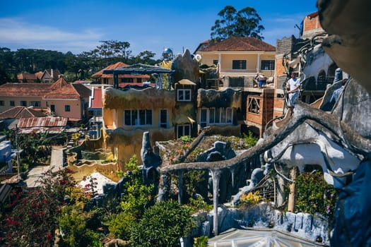 DA LAT, VIETNAM - MARCH 9, 2017: Hang Nga guesthouse, popularly known as the Crazy House. It is designed and constructed by Vietnamese woman architect Dang Viet Nga, in Dalat, Vietnam