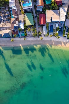 Aerial view of Ao Yon beach in Phuket, Thailand, south east asia