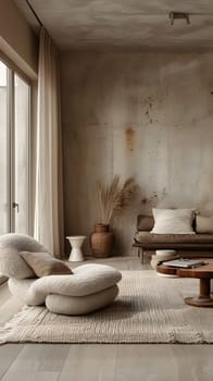 A cozy living room in a house with hardwood flooring, featuring a comfortable couch, chair, coffee table, and rug for added comfort and art