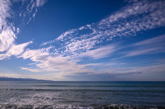 Cloudy sky over Mediterranean Sea 3