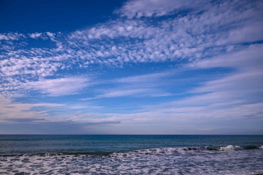 Cloudy sky over Mediterranean Sea 2