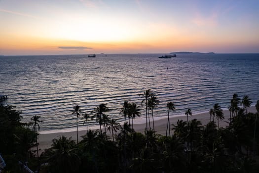 Aerial view of Panwa beach in Phuket, Thailand, south east asia