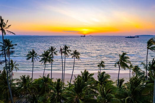 Aerial view of Panwa beach in Phuket, Thailand, south east asia