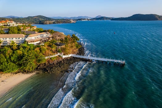 Aerial view of Panwa beach in Phuket, Thailand, south east asia