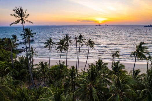 Aerial view of Panwa beach in Phuket, Thailand, south east asia