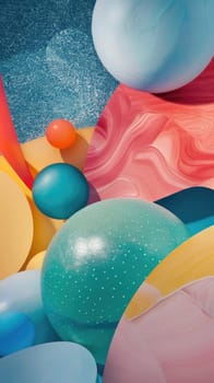 Various shapes and colors. background