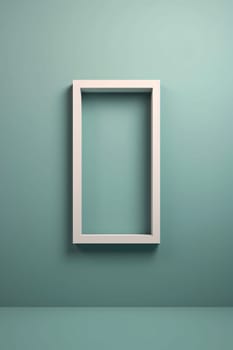 White wall frame blank with space for your own content. Graphic with space for your own content.