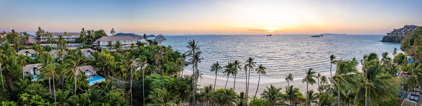 Aerial view of Panwa beach in Phuket, Thailand, south east asia