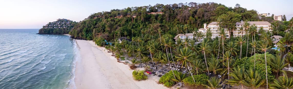 Aerial view of Panwa beach in Phuket, Thailand, south east asia