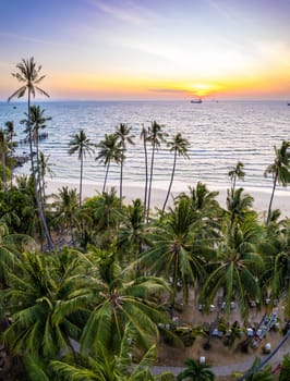 Aerial view of Panwa beach in Phuket, Thailand, south east asia