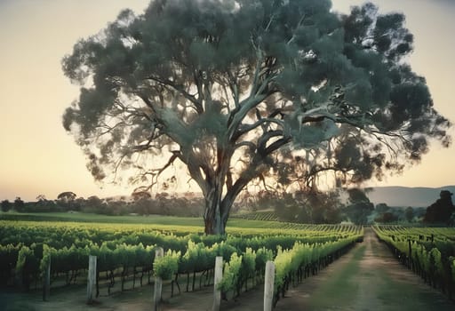 Gum Tree Grace: Enhancing the Charm of the Vineyard Landscape