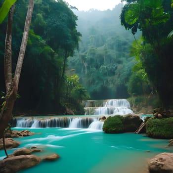 Jungle Jewel: Serene Scenes of Luang Prabang's Waterfall