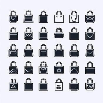 New icons collection: Set of shopping bag icons. Vector illustration eps 10 file.