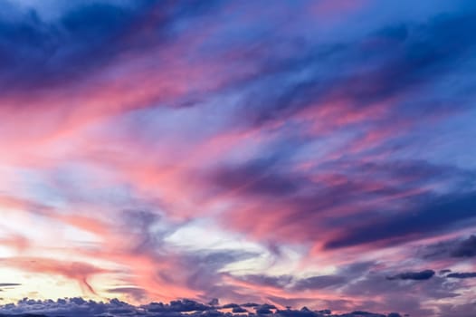 Sunset dramatic sky in Cyprus in winter 3