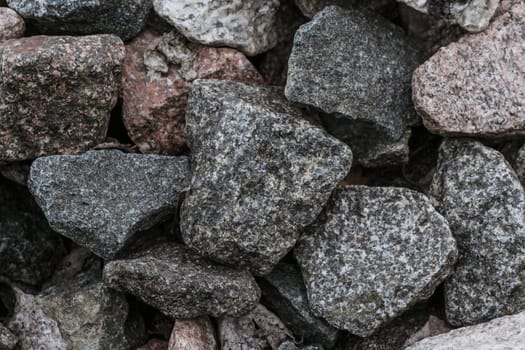 natural crushed stone texture close-up