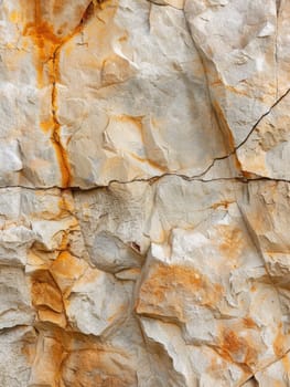 Close-up view of a multicolored rock surface showcasing natural textures and patterns