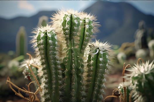 Plant called Cactus: Cactus in the botanical garden