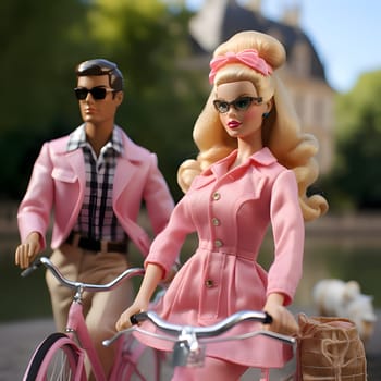 Barbie and Ken go on a delightful bike trip, exploring the scenic beauty around them.