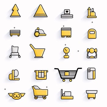 New icons collection: Flat line icons set for web and mobile devices. Vector illustration.