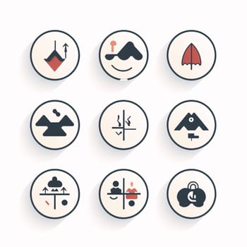 New icons collection: Set of travel and camping icons in flat style. Vector illustration.