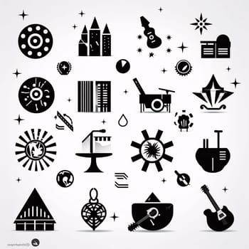 New icons collection: Set of icons on the theme of travel and tourism. Vector illustration