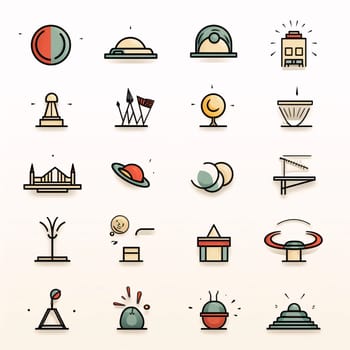New icons collection: Set of vector icons of travel and tourism in flat line style.