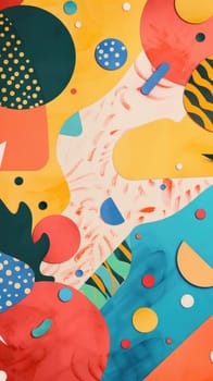 Various shapes and colors. background