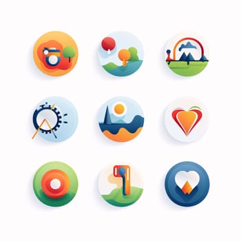 New icons collection: Camping icons set in flat style. Vector illustration for web design