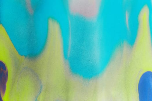 Flowing waves of bright pink and yellow blend seamlessly, evoking the fresh energy fluidity of watercolor artistry.