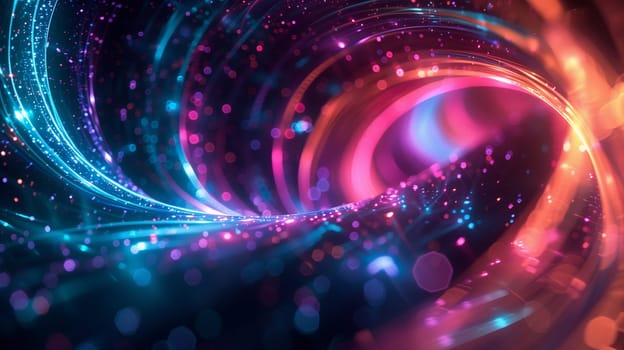 Abstract 3D background with colorful swirl. Colorful 3d rendering. High quality illustration