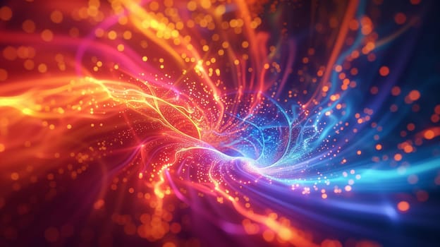 Abstract 3D background with colorful swirl. Colorful 3d rendering. High quality illustration