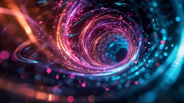 Abstract 3D background with colorful swirl. Colorful 3d rendering. High quality illustration