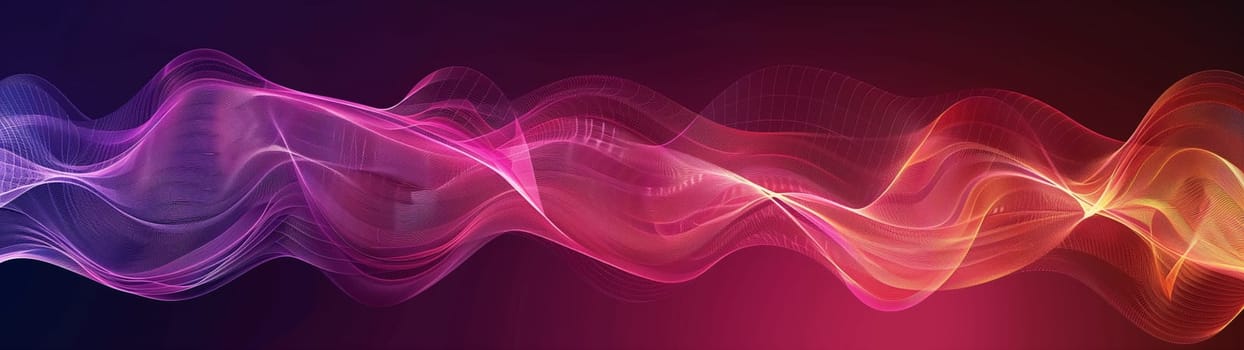 Beautiful 3d background with colorful waves and particles. High quality illustration