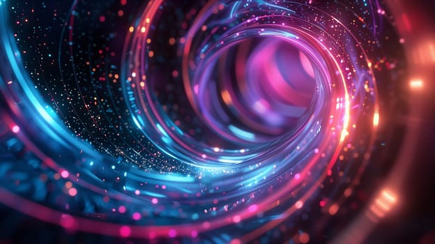 Abstract 3D background with colorful swirl. Colorful 3d rendering. High quality illustration