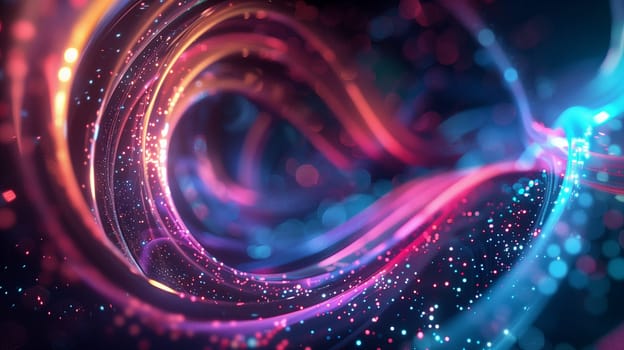 Abstract 3D background with colorful swirl. Colorful 3d rendering. High quality illustration