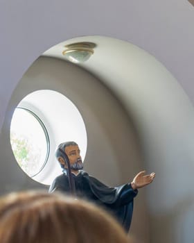 Sculpture of the Jesus at Roman catholic church.