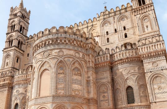 The Primatial Metropolitan Cathedral Basilica of the Holy Virgin Mary of the Assumption, known as the Cathedral of Palermo, Sicily, Italy