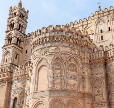 The Primatial Metropolitan Cathedral Basilica of the Holy Virgin Mary of the Assumption, known as the Cathedral of Palermo, Sicily, Italy