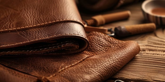 Leatherworking and handcraft of a leather things