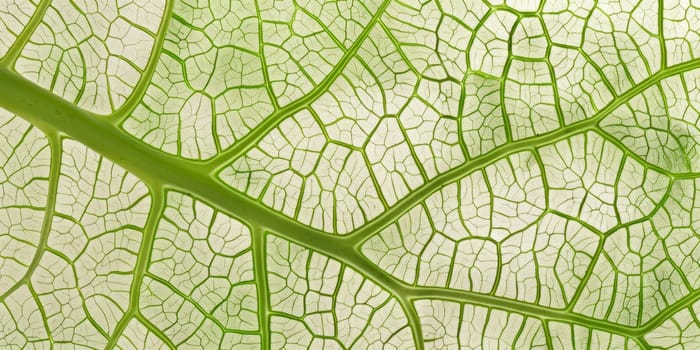 Super macro detail to complex network of veins in leaf