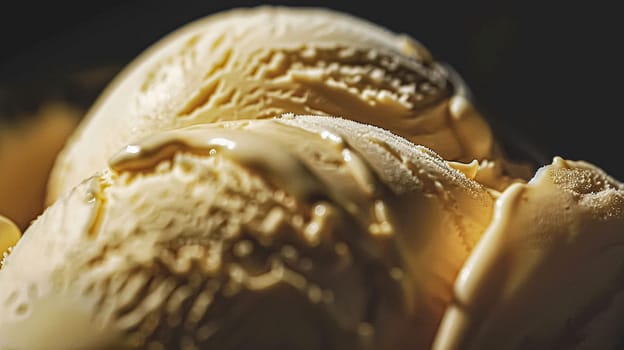 Ice cream commercial, macro food texture background design