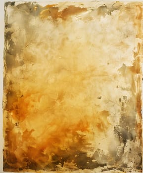 A brown and grey bordered rectangular piece of paper is an ingredient for art paint, used for creating paintings with tints and shades of amber