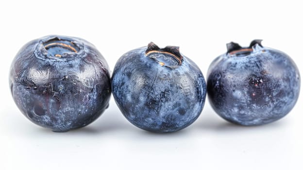 Beautiful blueberries isolated on white background, fresh blueberry farm market product