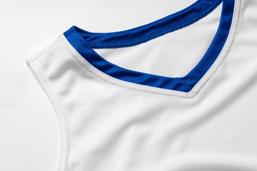 Basketball uniform on white background top view flat lay