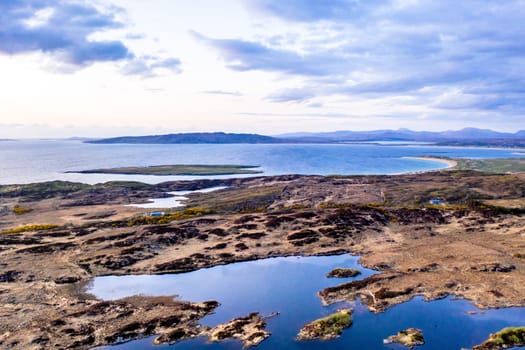 Aerial view of Doon Fort by Portnoo - County Donegal - Ireland