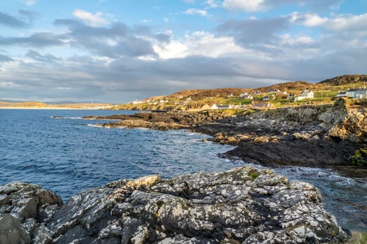 Portnoo seen from the harbour in County Donegal, Ireland