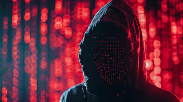 Computer hacker, Ransomware, Cyber security, Threat malware virus, Criminal of technology.