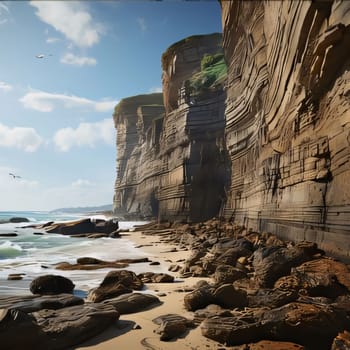 Photography: A view of the cliffs along the Great Ocean Road